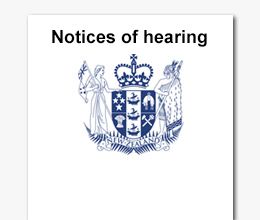 envc notices of hearing